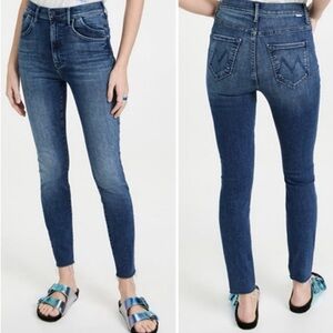 MOTHER The Stash Swooner High Rise Ankle Skinny Jeans Chick Flick $248 Size 27